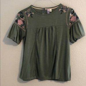 summer embroidered cute shirt